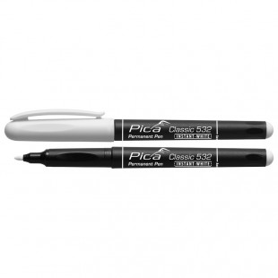 MARCADOR PERMANENTE BALA MEDIO PICA CLASSIC BLANCO
